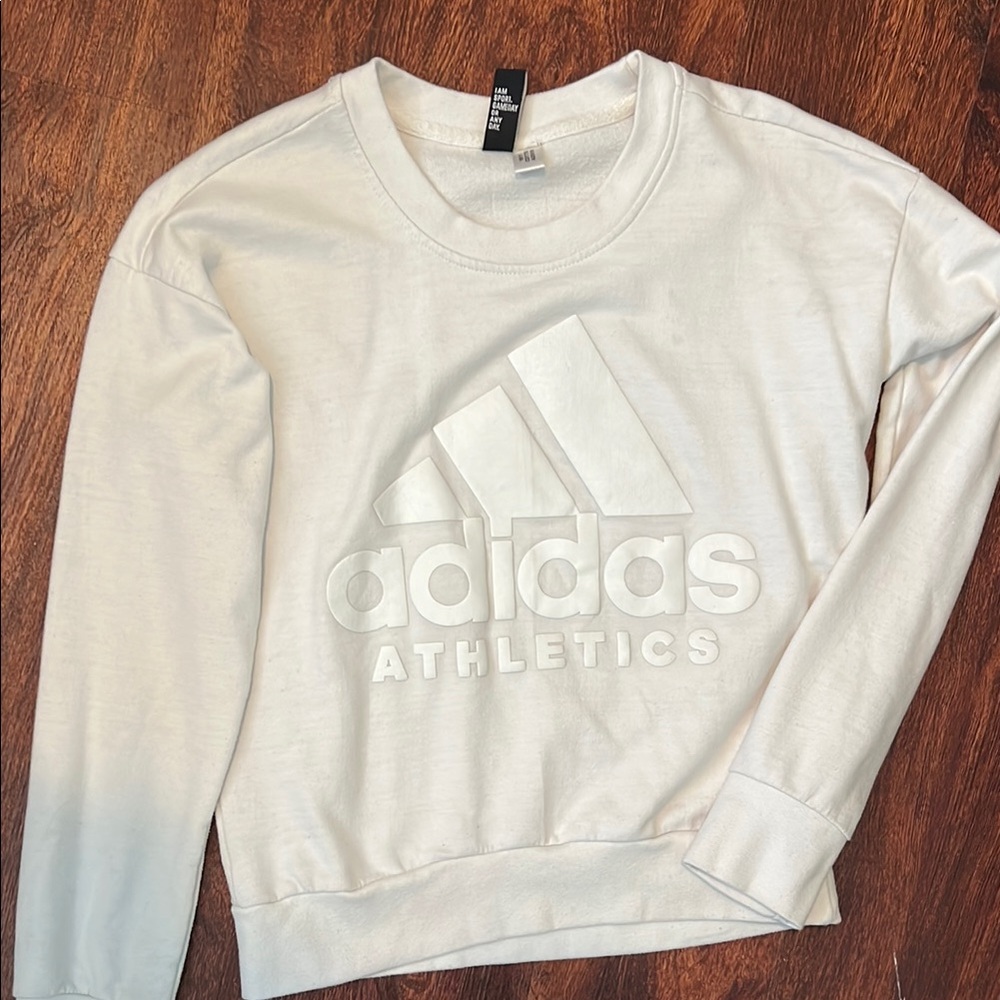 Adidas Athletics White Sweatshirt